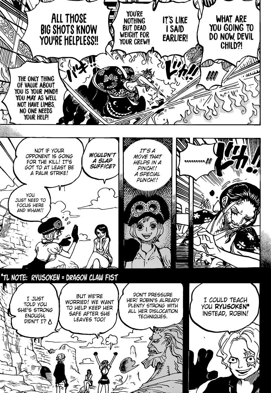 One Piece Chapter 1021 – Robin VS Black Maria: Demonic Bloom