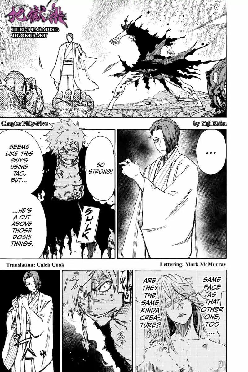 Hell's Paradise: Jigokuraku Chapter 55 page 1 - Mangakakalot