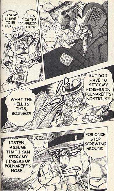 Jojo's Bizarre Adventure Vol.23 Chapter 218 : Hol Horse And Boingo Pt.2 page 9 - 