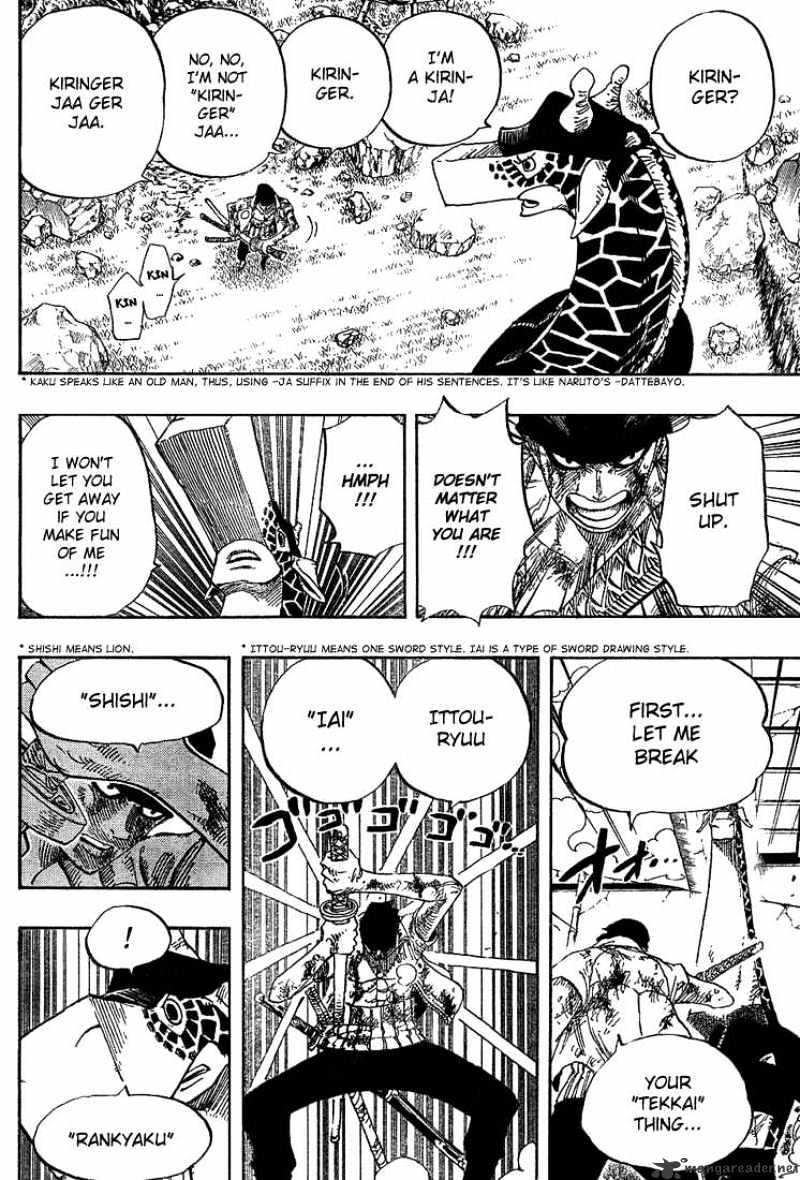 One Piece Chapter 416 : Zoro Vs Kaku page 16 - Mangakakalot