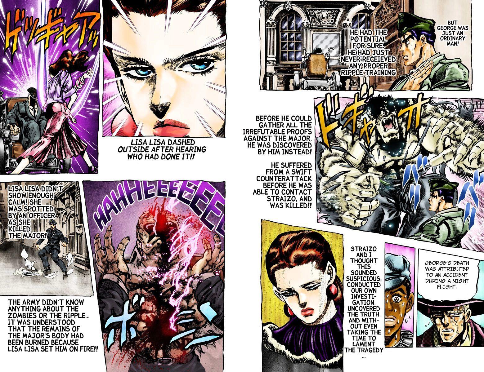 Jojo's Bizarre Adventure Vol.12 Chapter 108 : The Tragedy Of George Joestar (Official Color Scans) page 6 - 