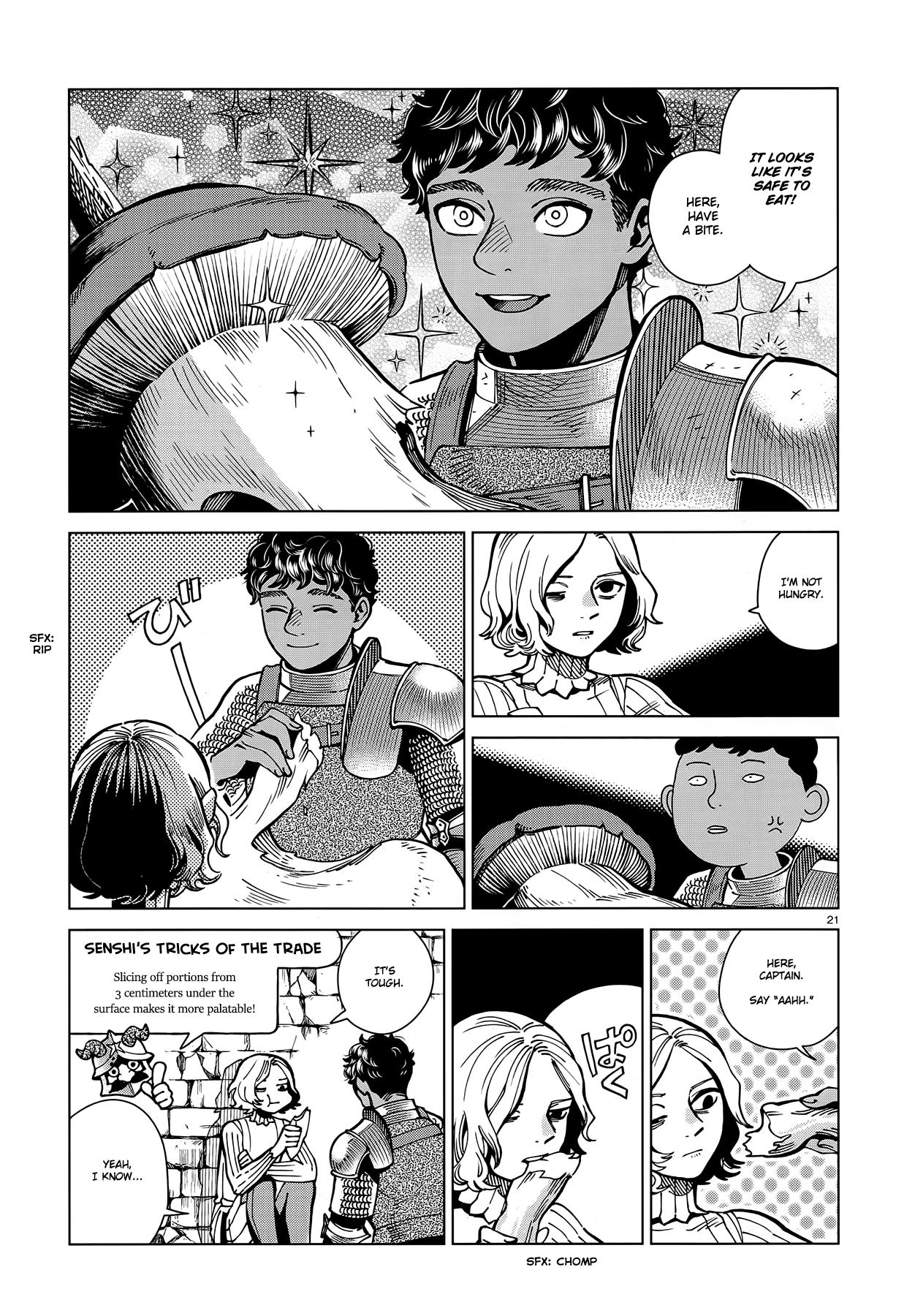 Dungeon Meshi Chapter 61: Roasted Walking Mushroom page 21 - Mangakakalot