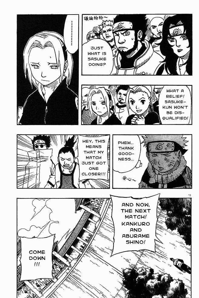 Vol.12 Chapter 106 – Sasuke Disqualified…?! | 13 page