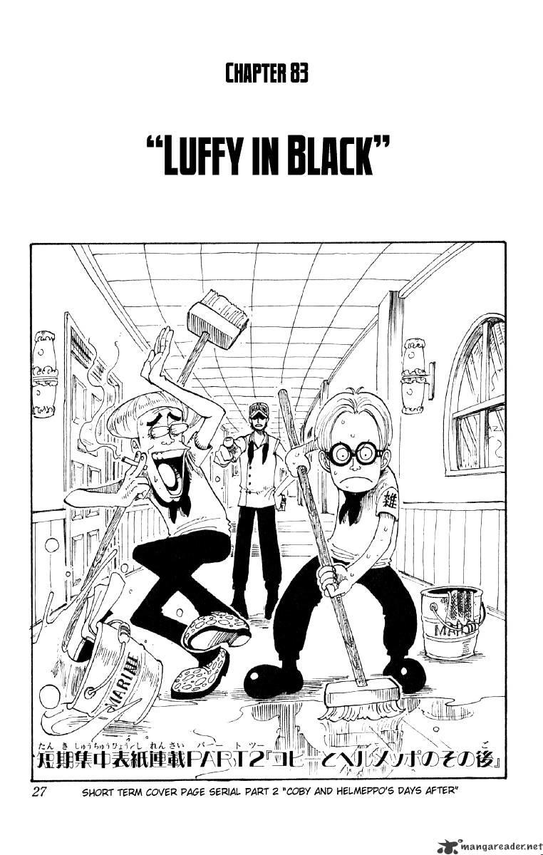 One Piece Chapter 83 : Luffy In Black page 1 - Mangakakalot