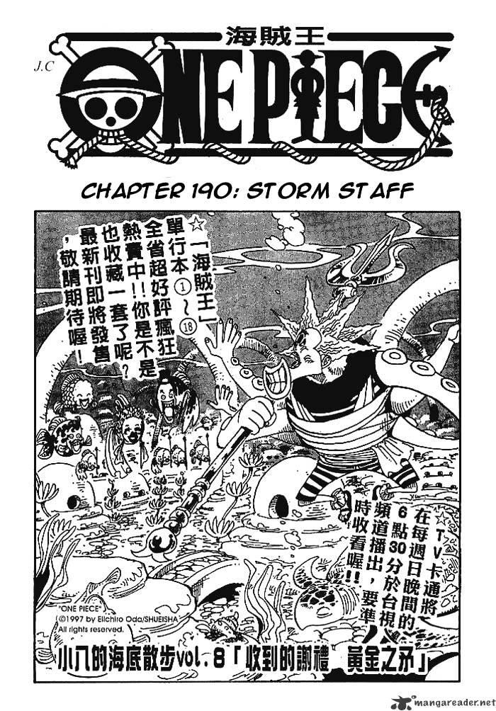One Piece Chapter 190 : Storm Staff page 1 - Mangakakalot