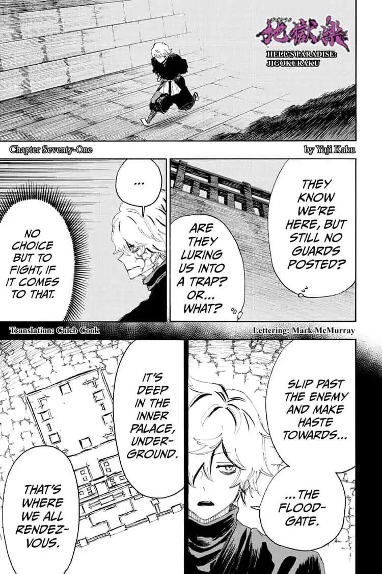 Hell's Paradise: Jigokuraku Chapter 71 page 1 - Mangakakalot