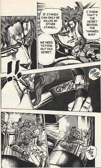 Jojo's Bizarre Adventure Vol.16 Chapter 144 : The Emperor And The Hanged Man Pt.5 page 4 - 