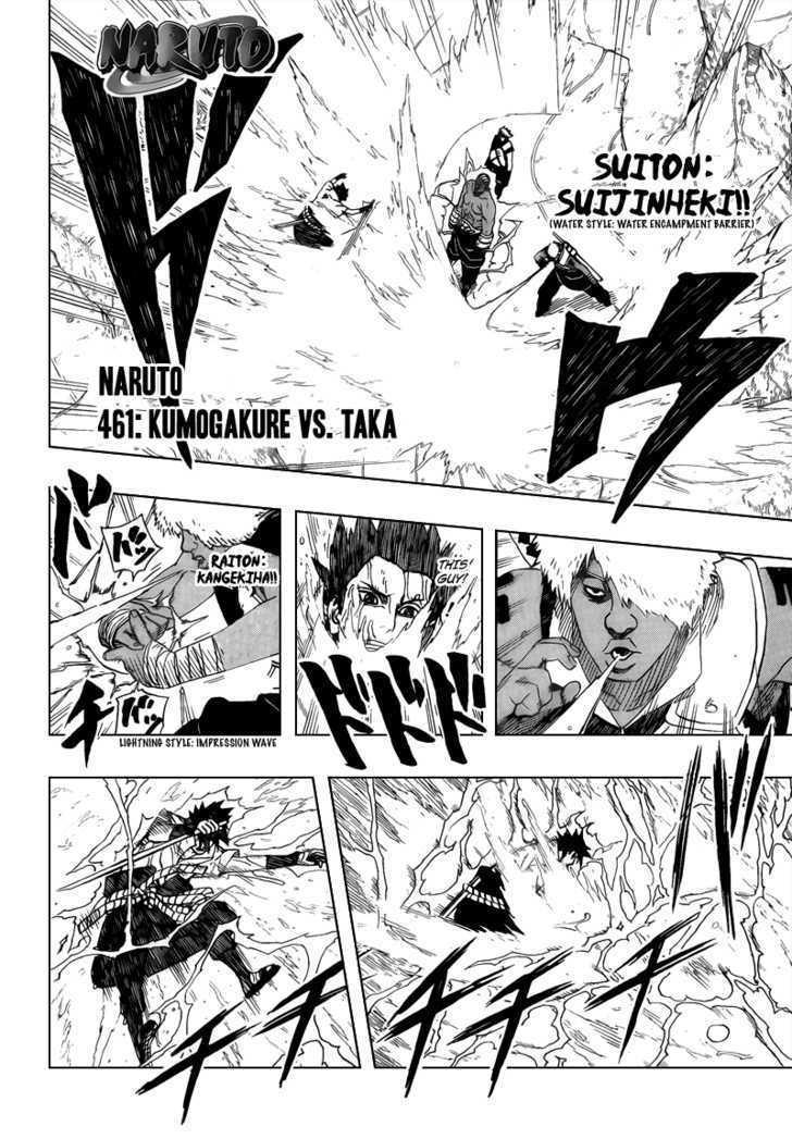 Vol.49 Chapter 461 – Kumogakure vs. Taka!! | 2 page