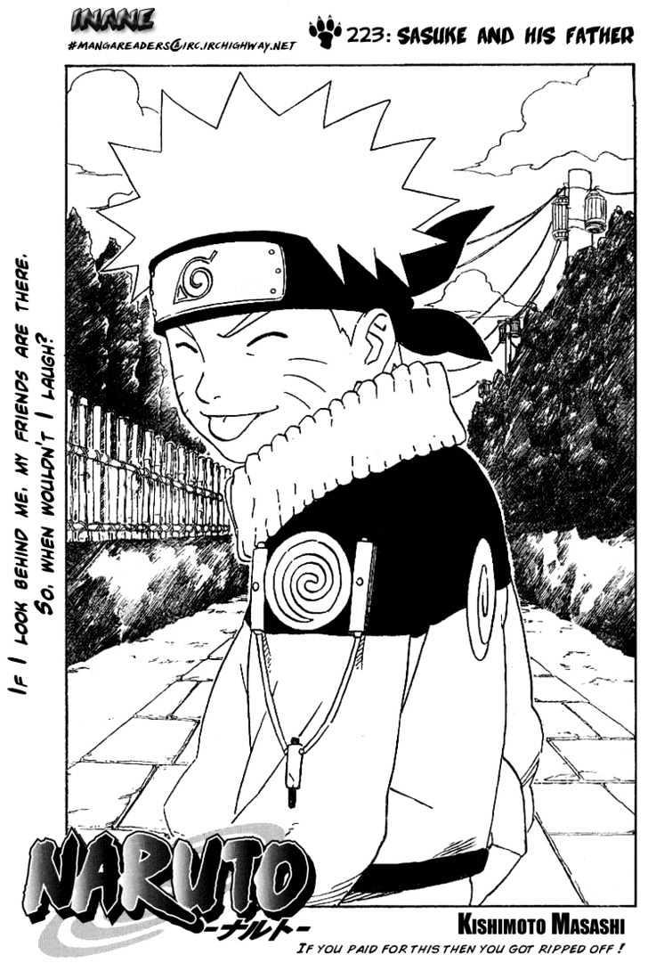 Vol.25 Chapter 223 – Sasuke and his Father | 1 page