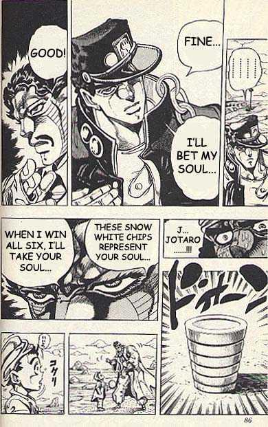 Jojo's Bizarre Adventure Vol.23 Chapter 214 : D'arby The Gambler Pt.4 page 17 - 