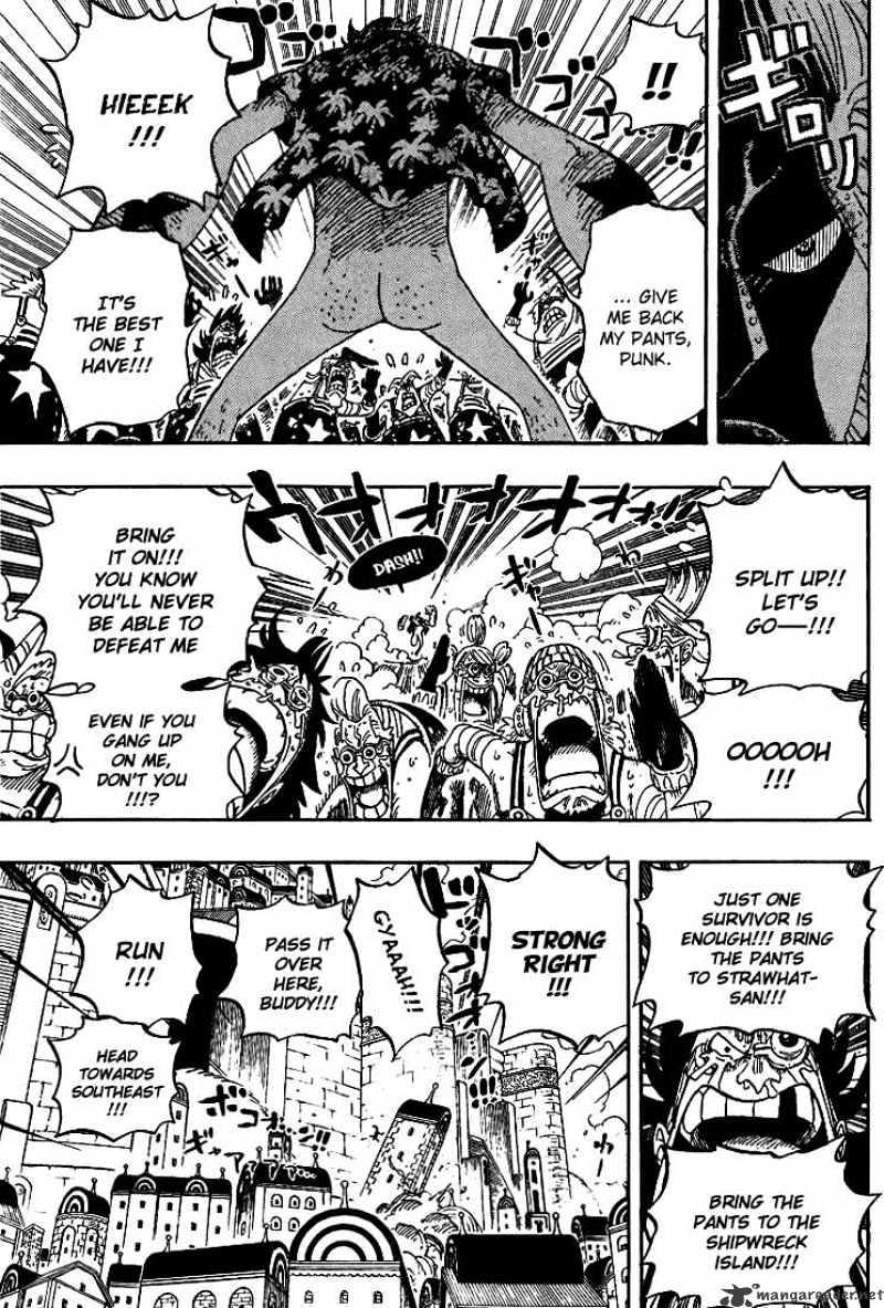 One Piece Chapter 436 : Pants From Fankyhouse page 12 - Mangakakalot