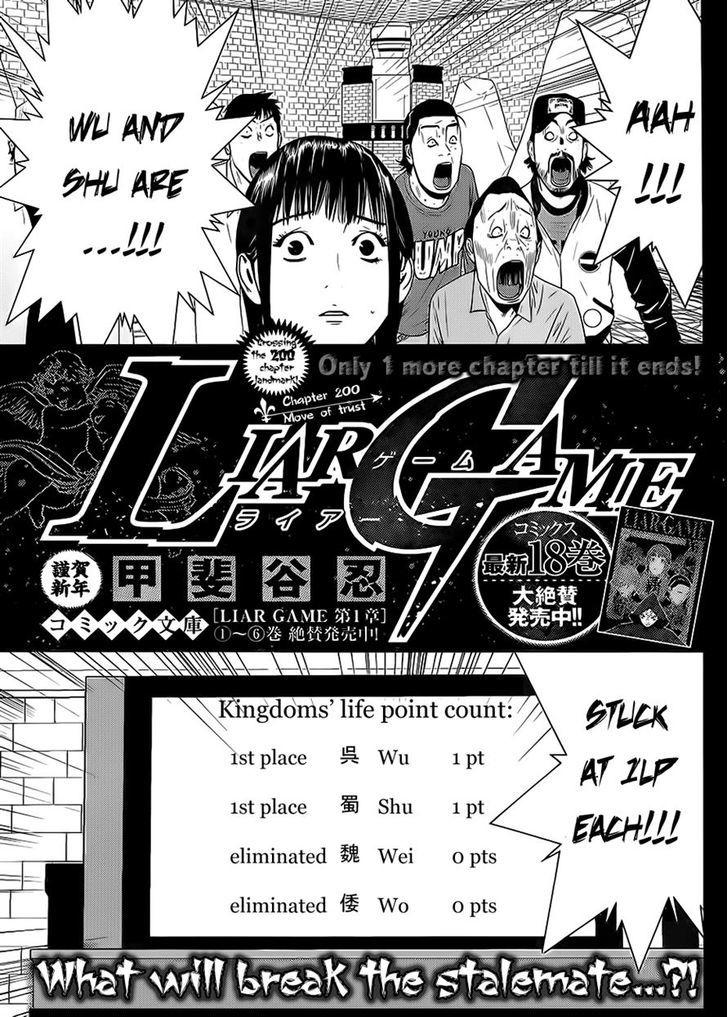 Liar Game Chapter 0 Manga Online Mangakakalot Live