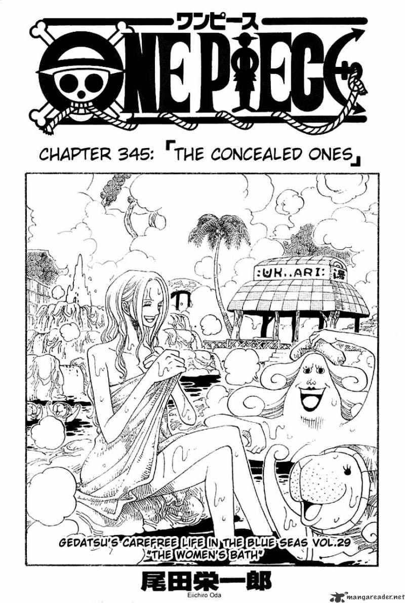 One Piece Chapter 345 : The Concealed Ones page 1 - Mangakakalot