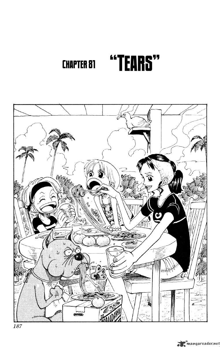 One Piece Chapter 81 : Tears page 1 - Mangakakalot
