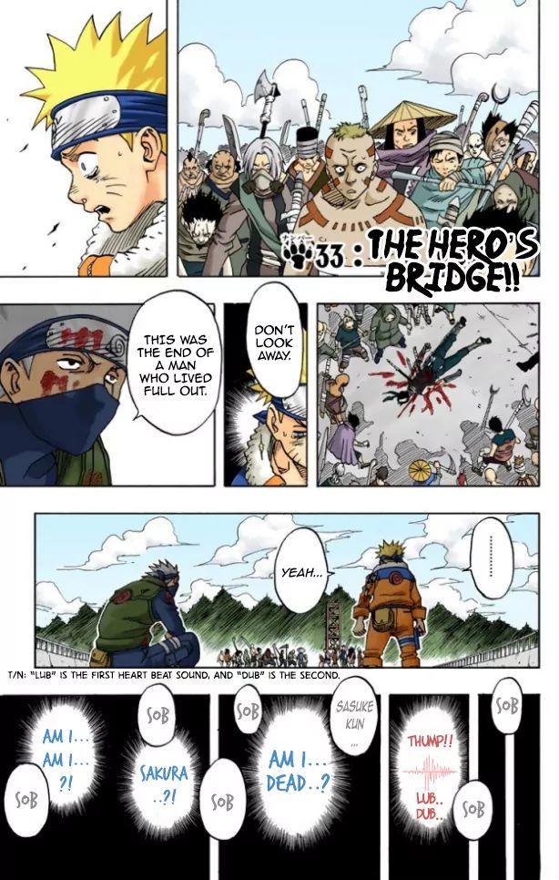 Read Naruto - Full Color Vol.4 Chapter 33: The Hero's Bridge!! - Manganelo