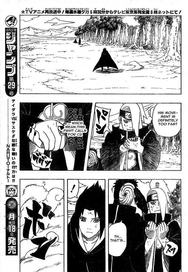 Vol.39 Chapter 357 – Deidara vs. Sasuke!! | 15 page