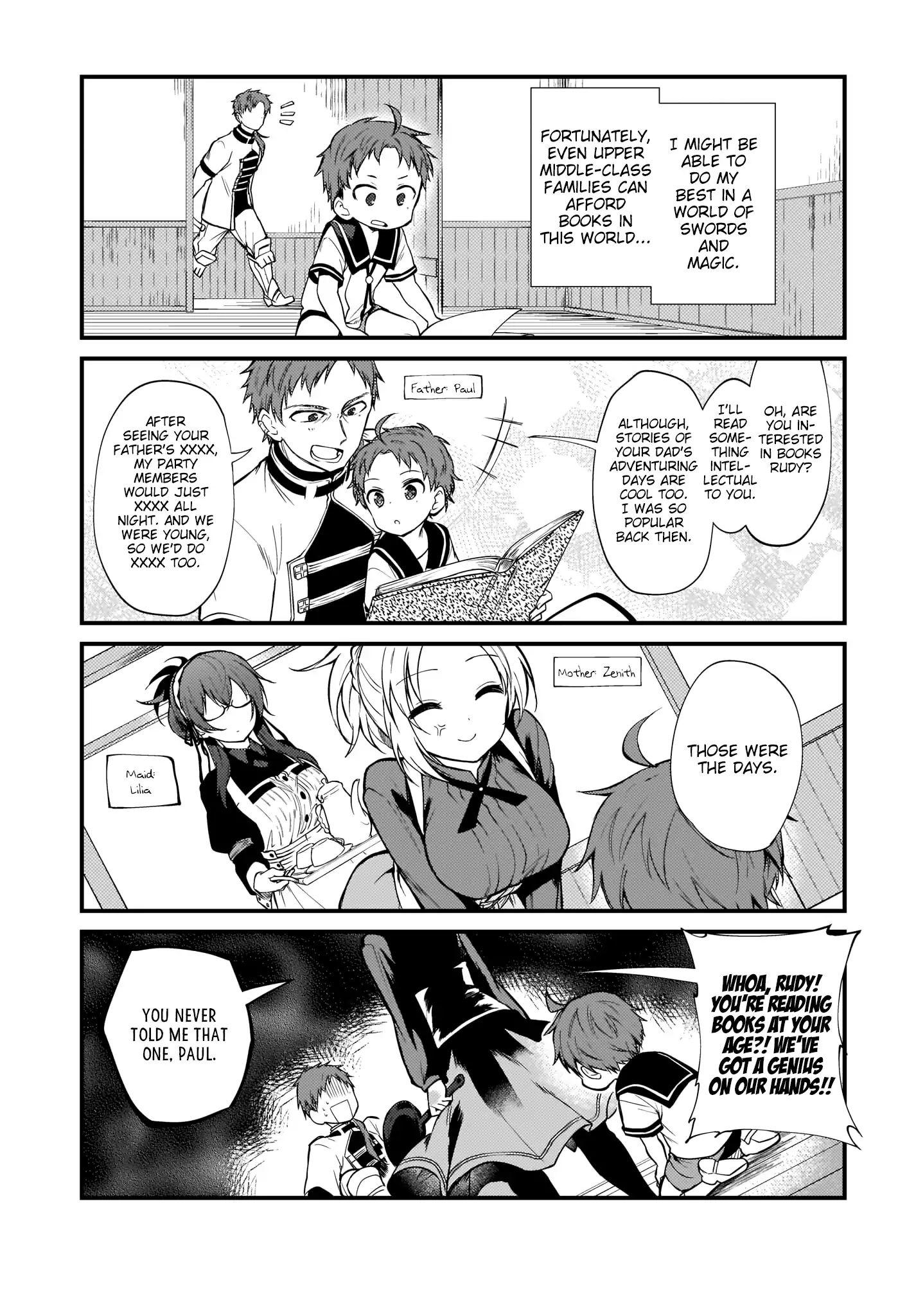 MUSHOKU TENSEI: EVEN IF IT'S A 4-KOMA, I'LL GET SERIOUS chapter-1 Page 3