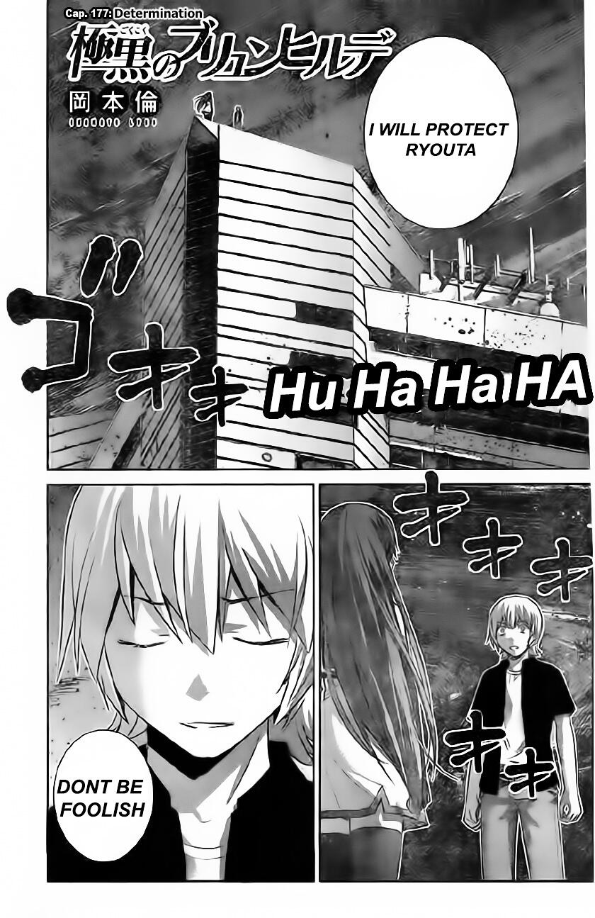 What manga chapter does Gokukoku No Brynhildr anime end on