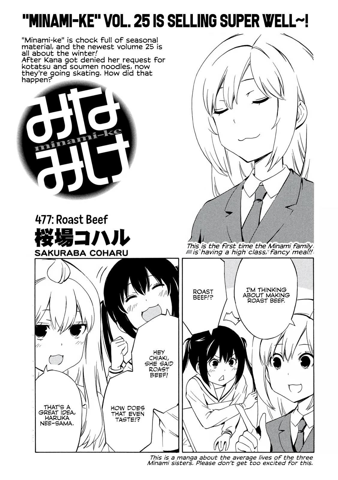 Minami-Ke-Chapter 477: Roast Beef