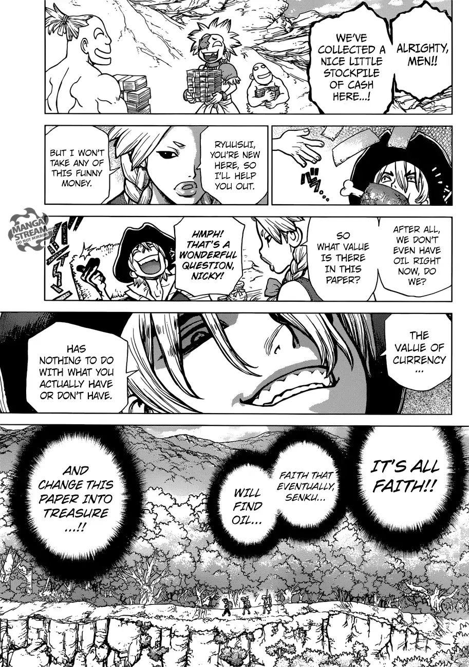 Dr. STONE, Chapter 86: Money