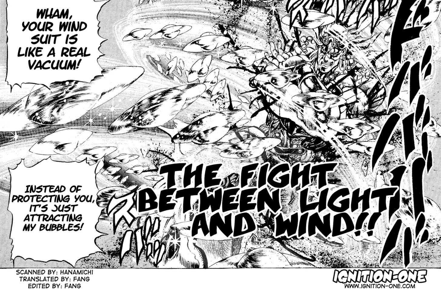 Jojo's Bizarre Adventure Vol.10 Chapter 91 : The Fight Between Light And Wind!! page 2 - 