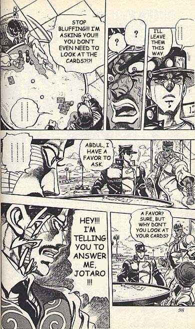 Jojo's Bizarre Adventure Vol.23 Chapter 215 : D'arby The Gambler Pt.5 page 10 - 