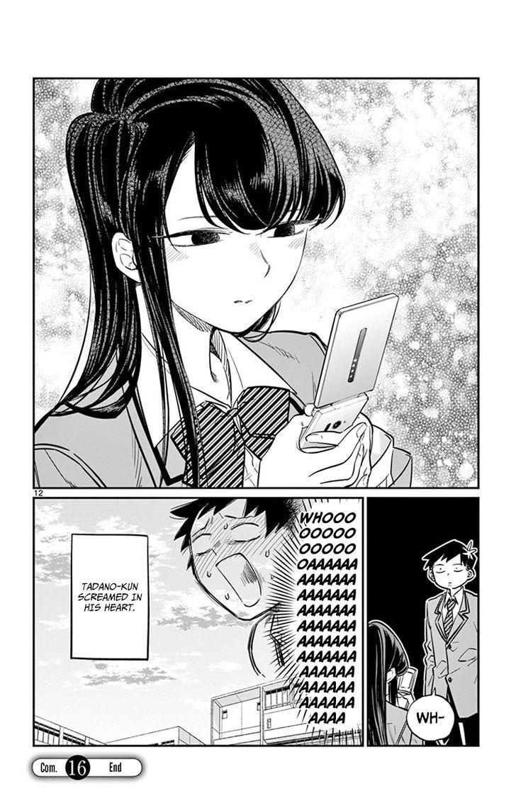 Komi-San Wa Komyushou Desu Vol.1 Chapter 16: A Cellphone page 12 - Mangakakalot