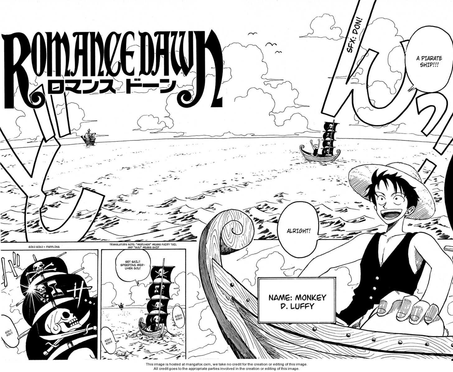 One Piece Chapter 1.1 : Romance Dawn [Version 1] page 4 - Mangakakalot