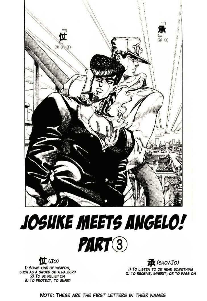 Jojo's Bizarre Adventure Vol.29 Chapter 271 : Josuke Meets Angelo! Part 3 page 2 - 