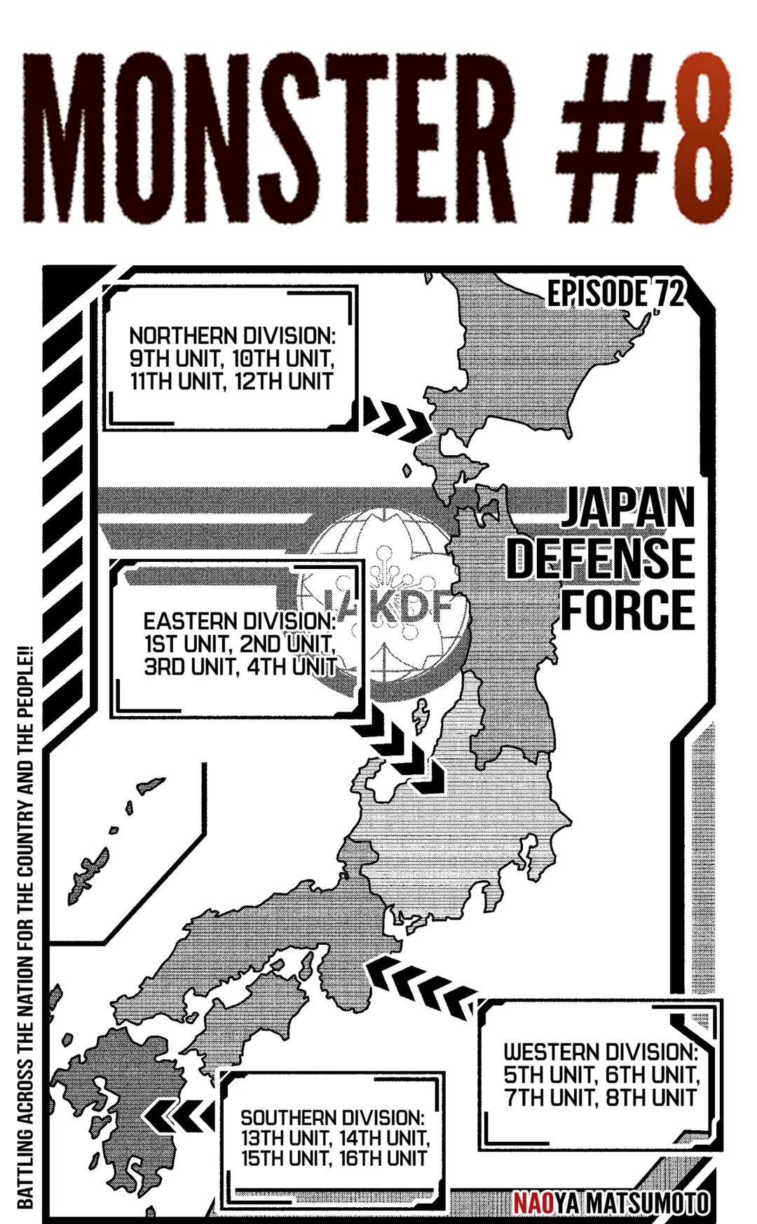 Kaiju No. 8 Chapter 72 page 1 - Mangakakalot