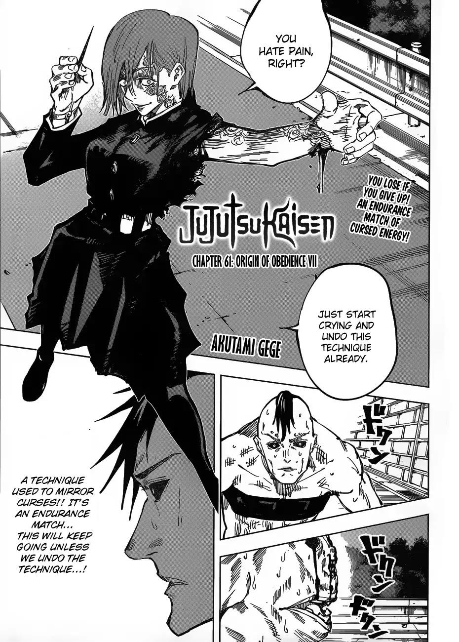 Jujutsu Kaisen Chapter 61 page 1 - Mangakakalot