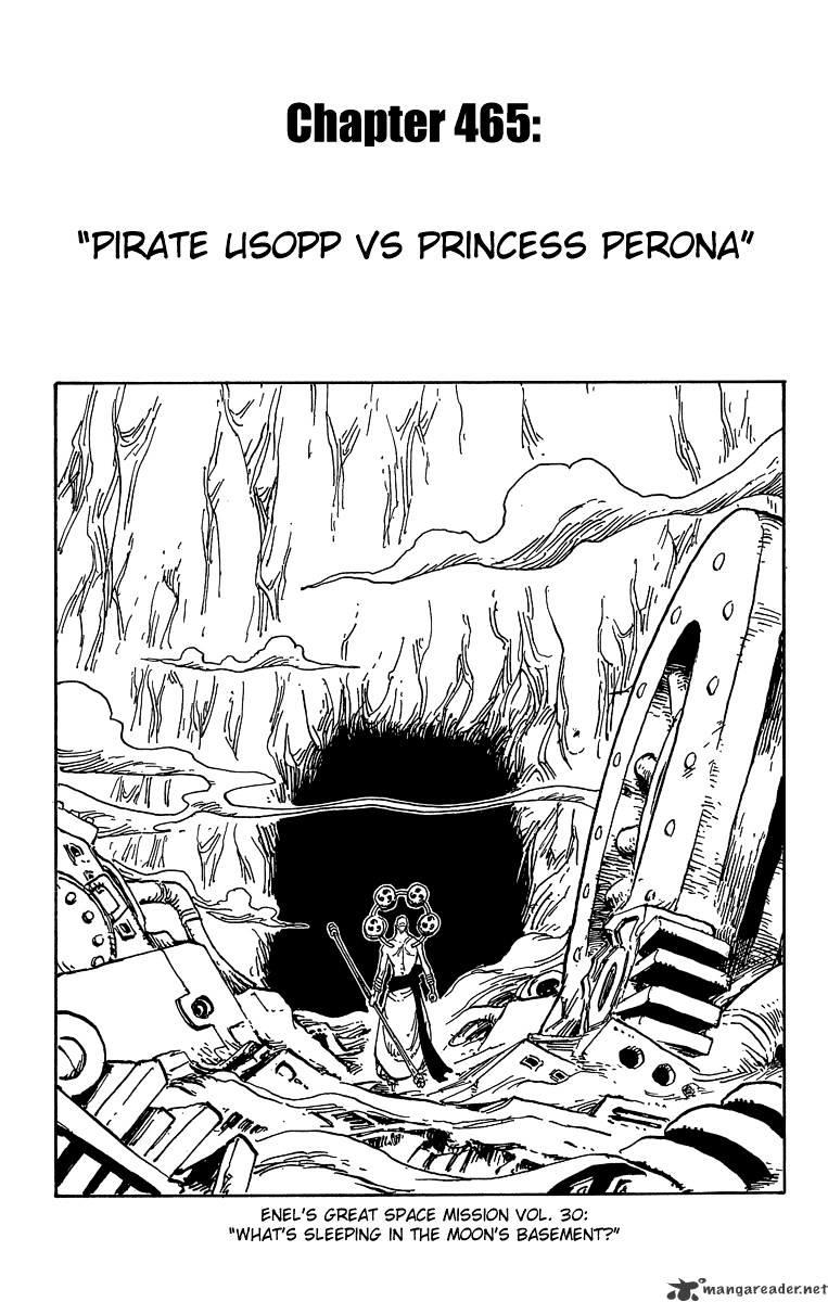 One Piece Chapter 465 : Pirate Usopp Vs. Mystrious Perona page 1 - Mangakakalot