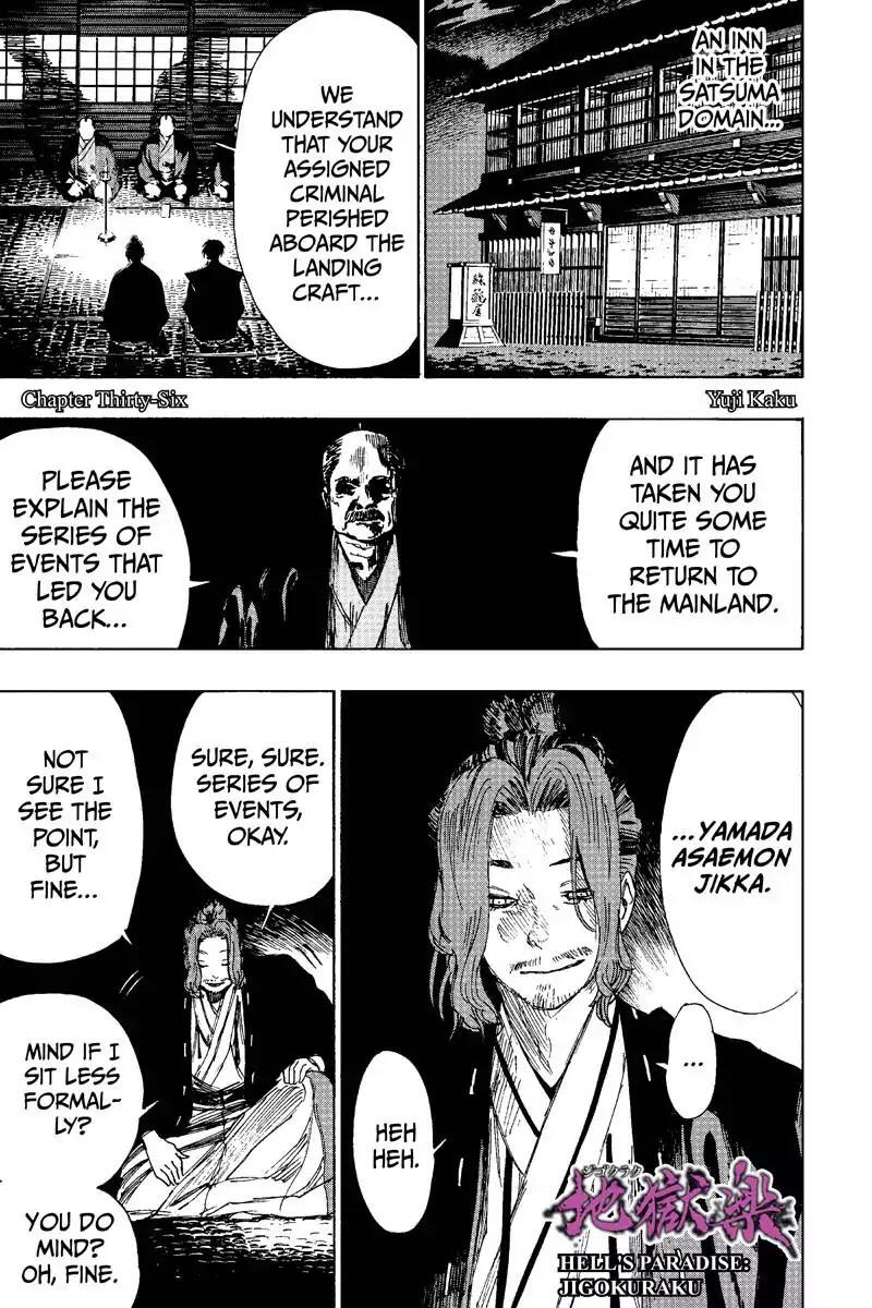 Hell's Paradise: Jigokuraku Chapter 36 page 1 - Mangakakalot