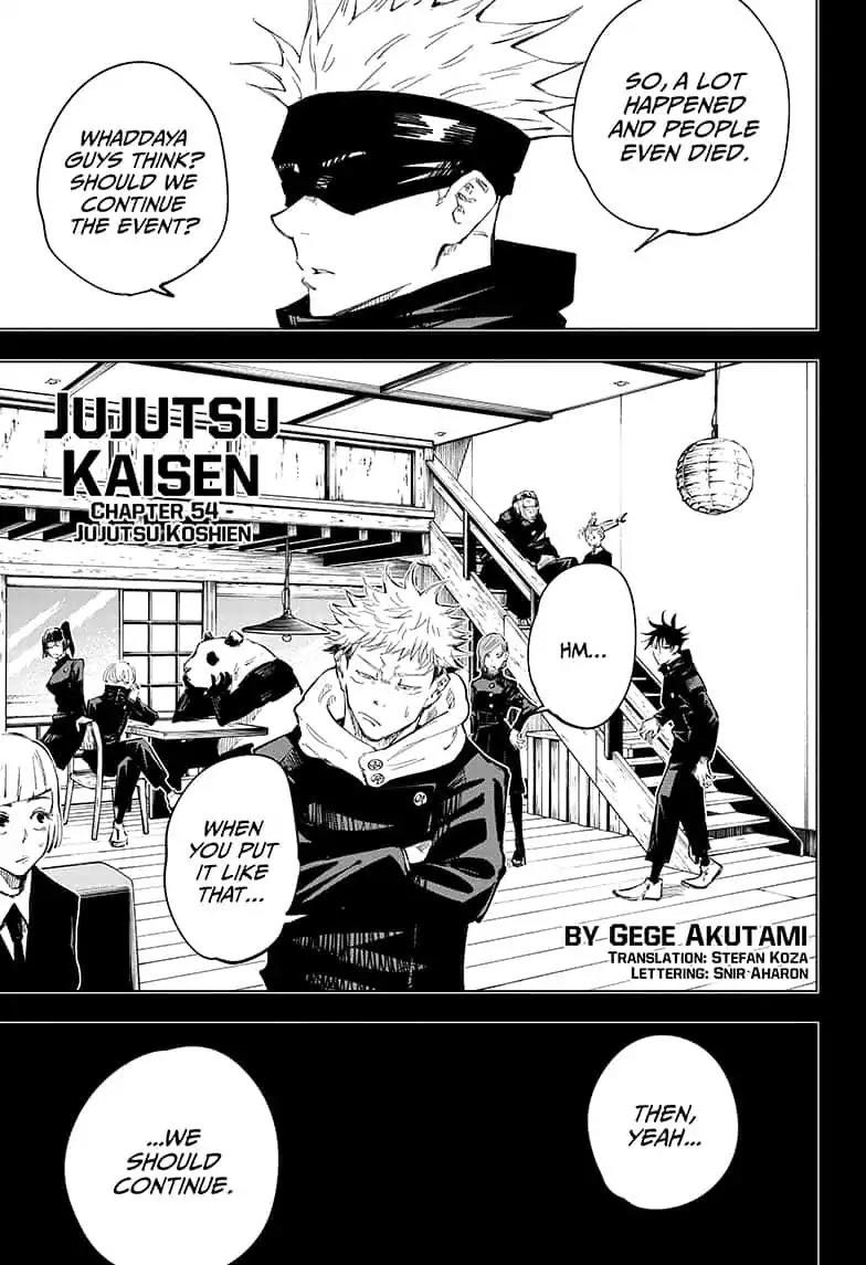 Jujutsu Kaisen Chapter 54: Jujutsu Koshien page 1 - Mangakakalot