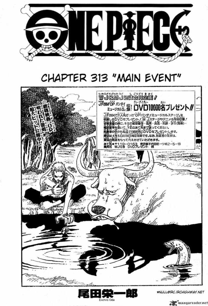 One Piece Chapter 313 : Main Event page 1 - Mangakakalot