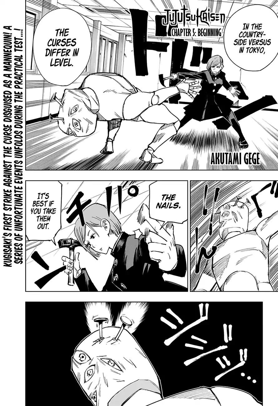 Jujutsu Kaisen Chapter 5: Beginning page 1 - Mangakakalot