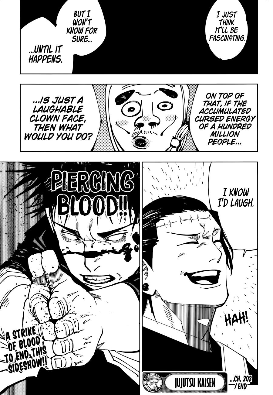 Jujutsu Kaisen Chapter 202: Blood And Oil page 19 - Mangakakalot
