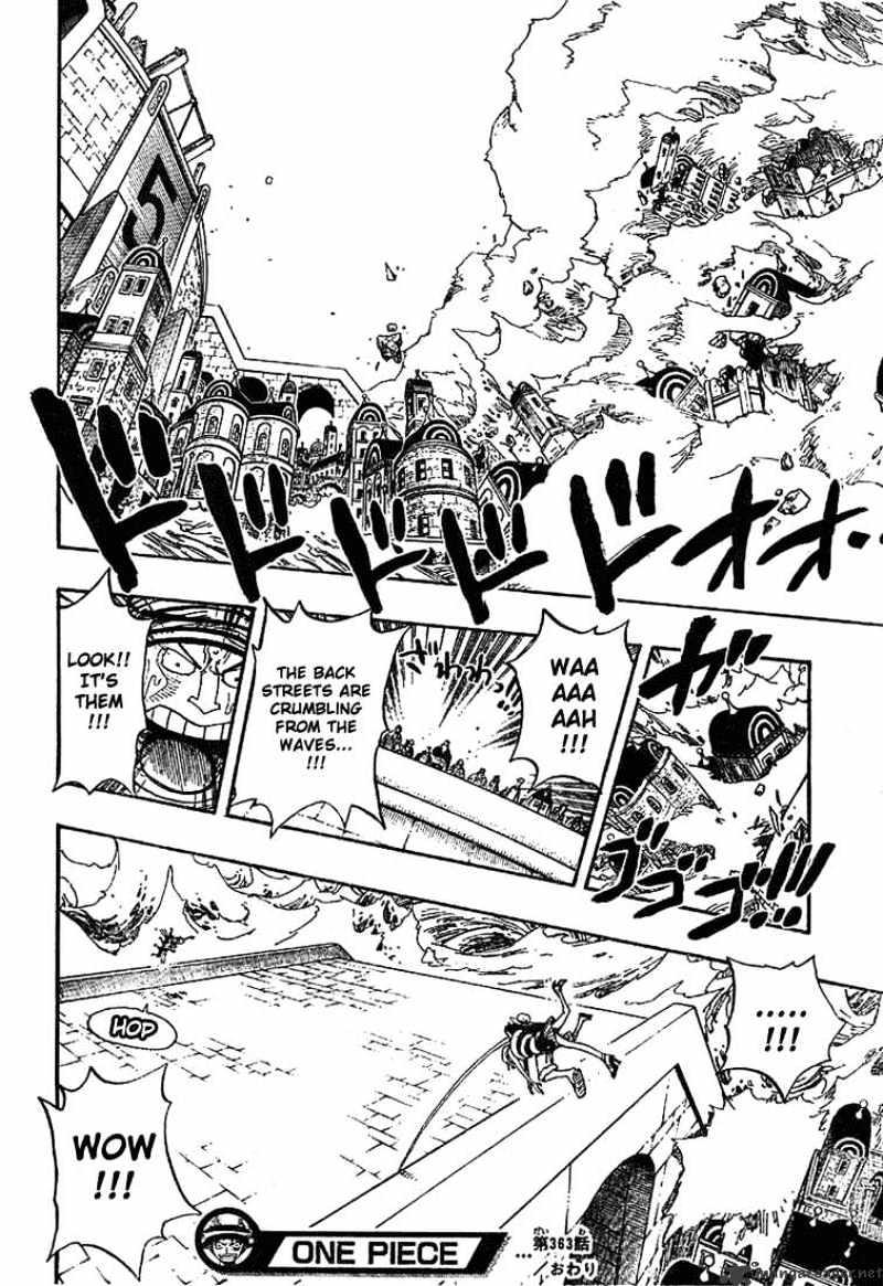 One Piece Chapter 363 : Aqua Laguna page 15 - Mangakakalot
