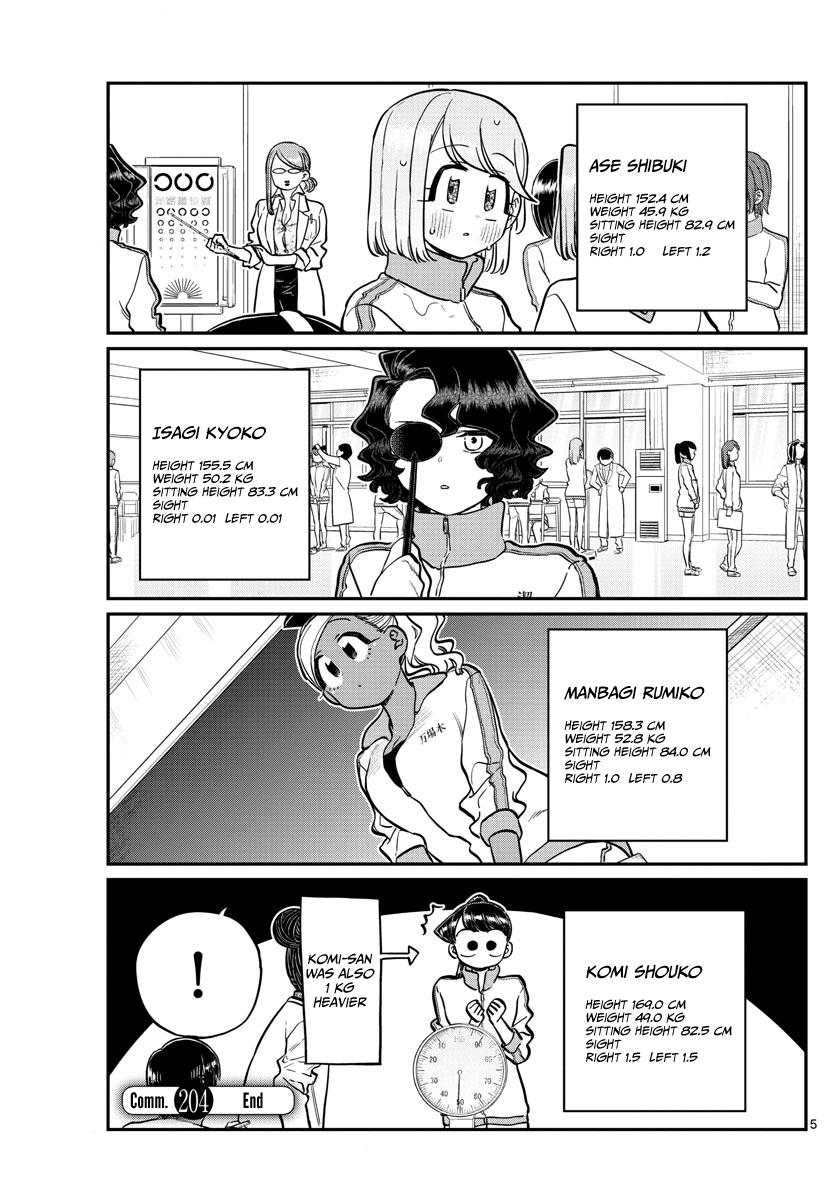 Komi-San Wa Komyushou Desu Chapter 204: Height page 5 - Mangakakalot