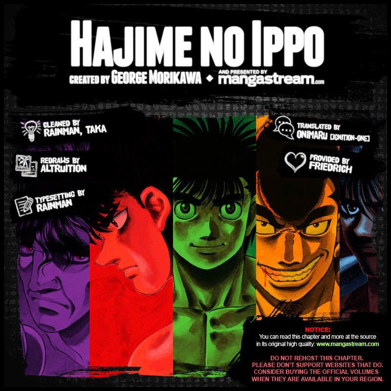 HAJIME NO IPPO Chapter 1014 - Novel Cool - Best online light novel reading  website