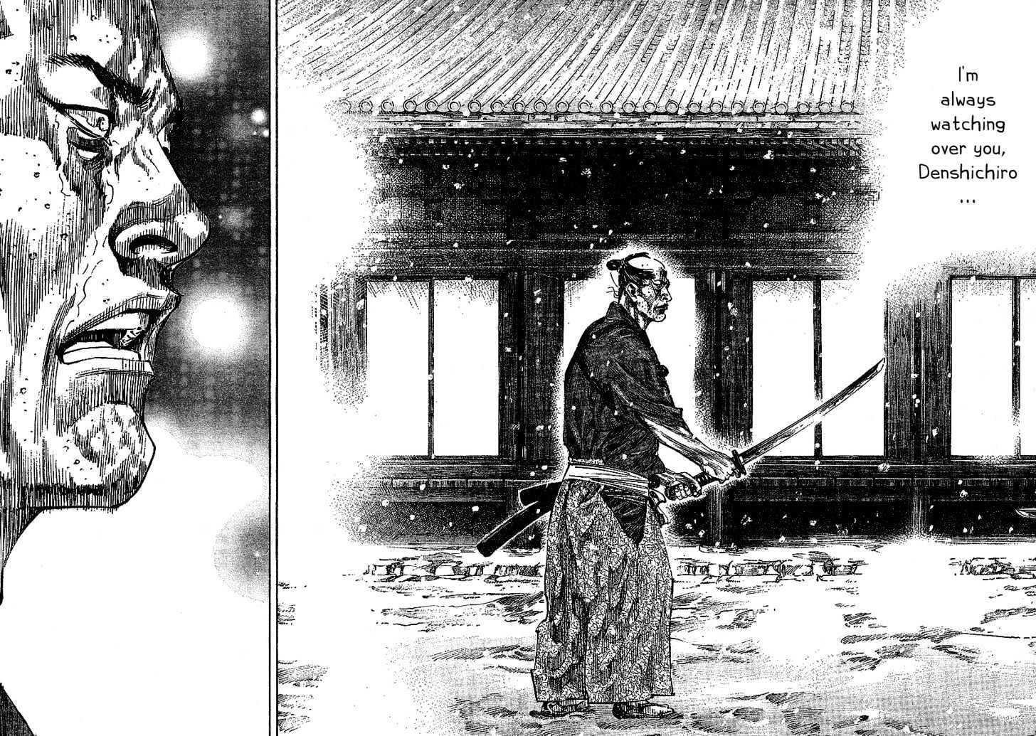 Vagabond Vol.25 Chapter 217 : Denshichiro Advances page 12 - Mangakakalot