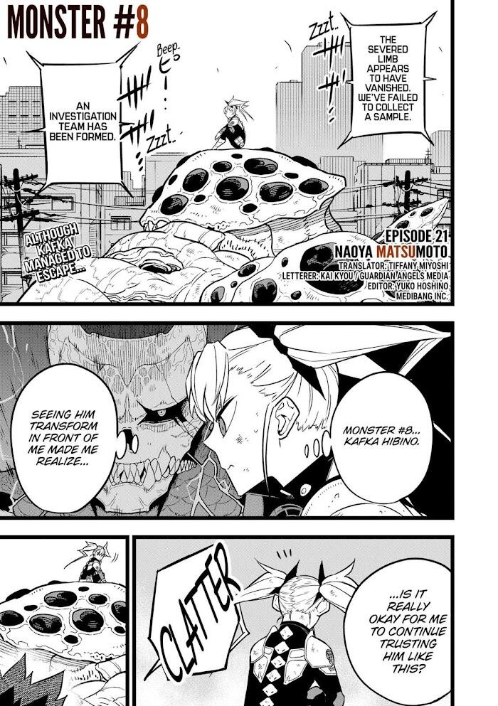 Kaiju No. 8 Chapter 21 page 1 - Mangakakalot