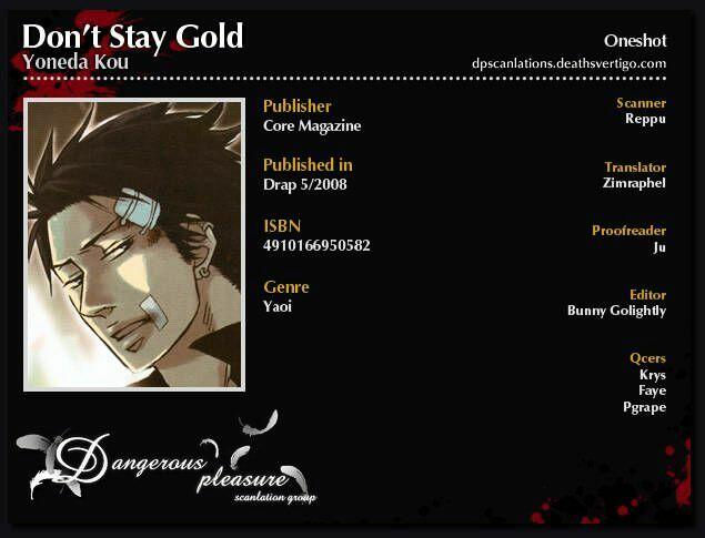 Золотой глава 2. Stay Gold перевод. Stay Gold Manga on jp.