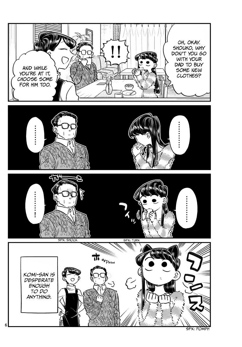 Komi-San Wa Komyushou Desu Vol.6 Chapter 74: Shopping With Dad page 6 - Mangakakalot