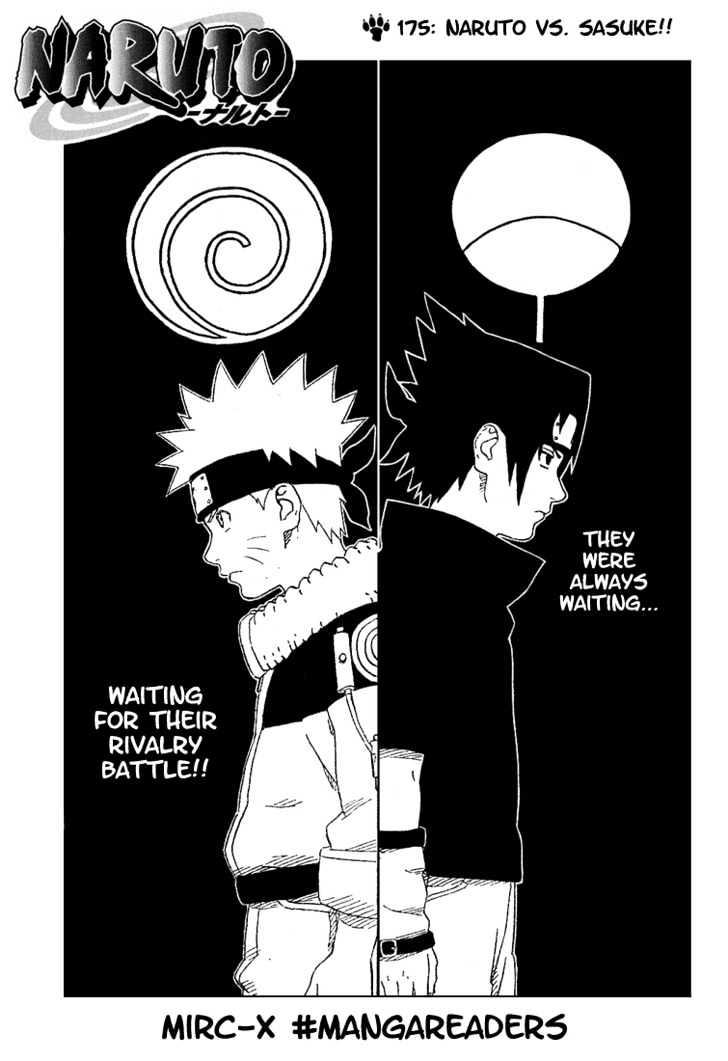Vol.20 Chapter 175 – Naruto vs. Sasuke!! | 1 page