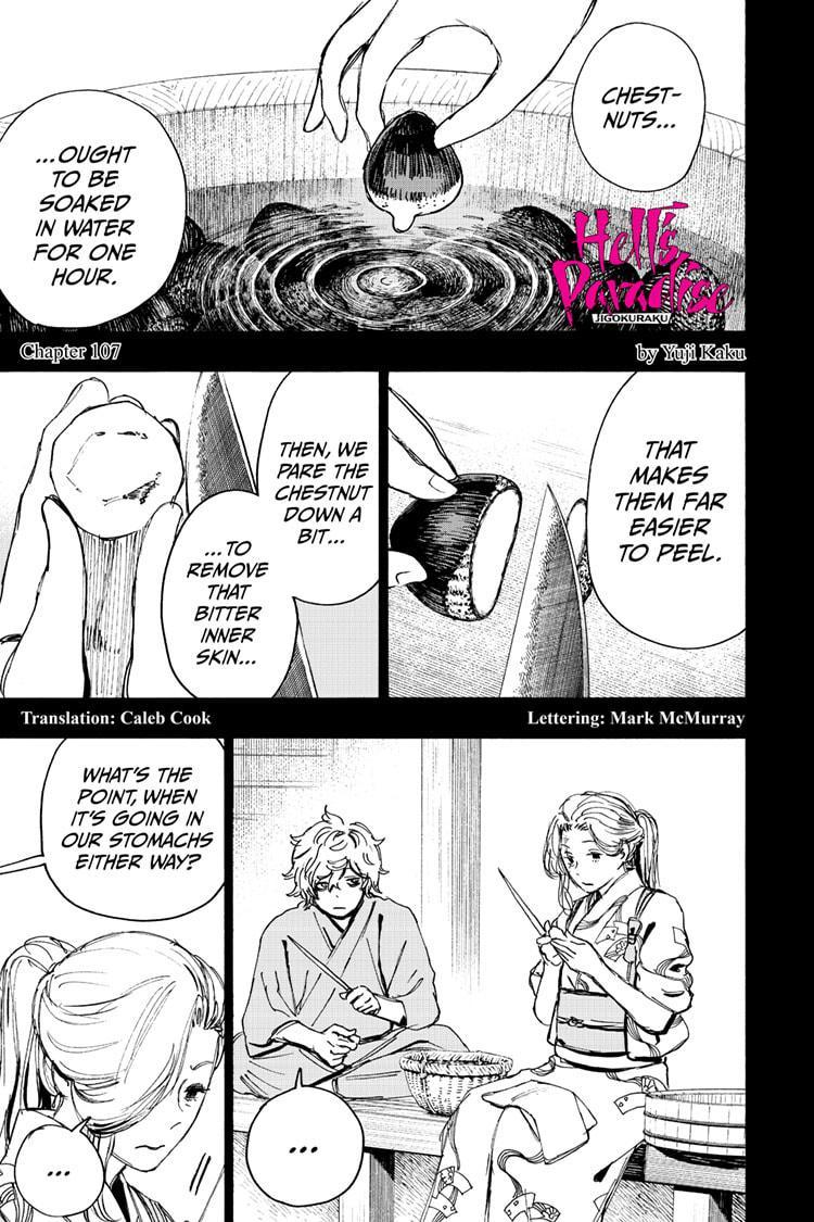 Hell's Paradise: Jigokuraku Chapter 107 page 1 - Mangakakalot