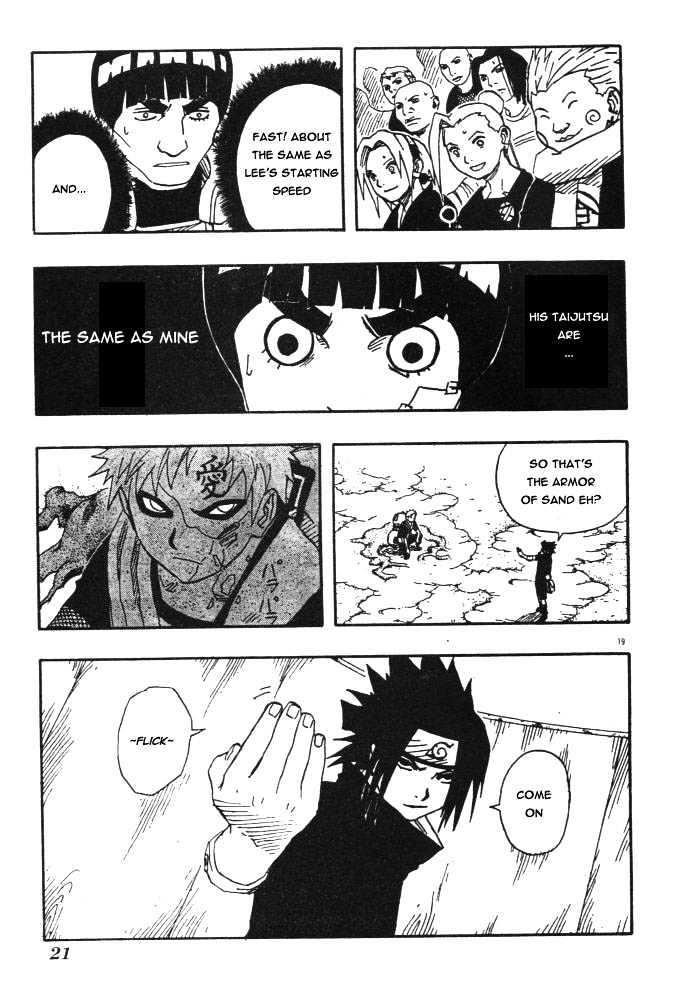Vol.13 Chapter 111 – Sasuke vs. Gaara!! | 19 page