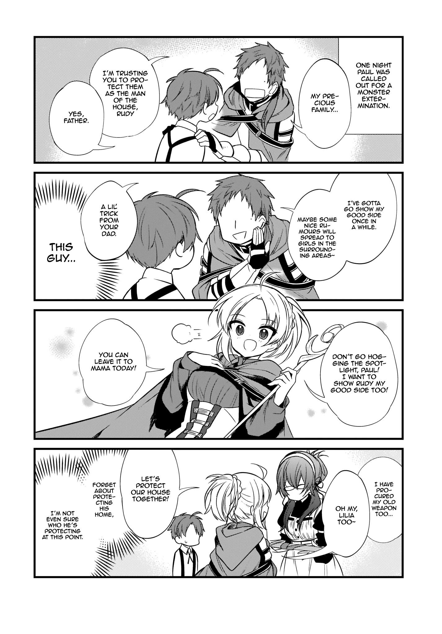 MUSHOKU TENSEI: EVEN IF IT'S A 4-KOMA, I'LL GET SERIOUS chapter-4 Page 14