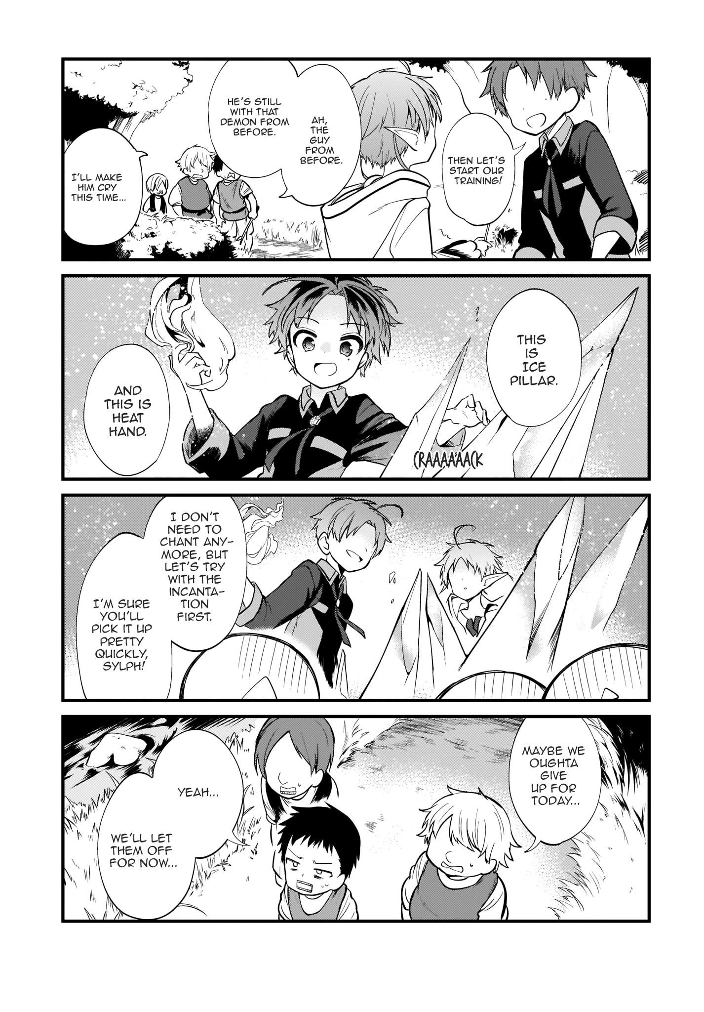 MUSHOKU TENSEI: EVEN IF IT'S A 4-KOMA, I'LL GET SERIOUS chapter-3 Page 9