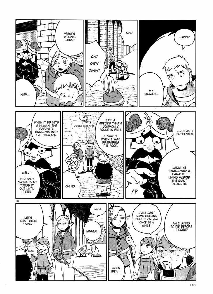 Dungeon Meshi Chapter 16 : Kabayaki page 28 - Mangakakalot